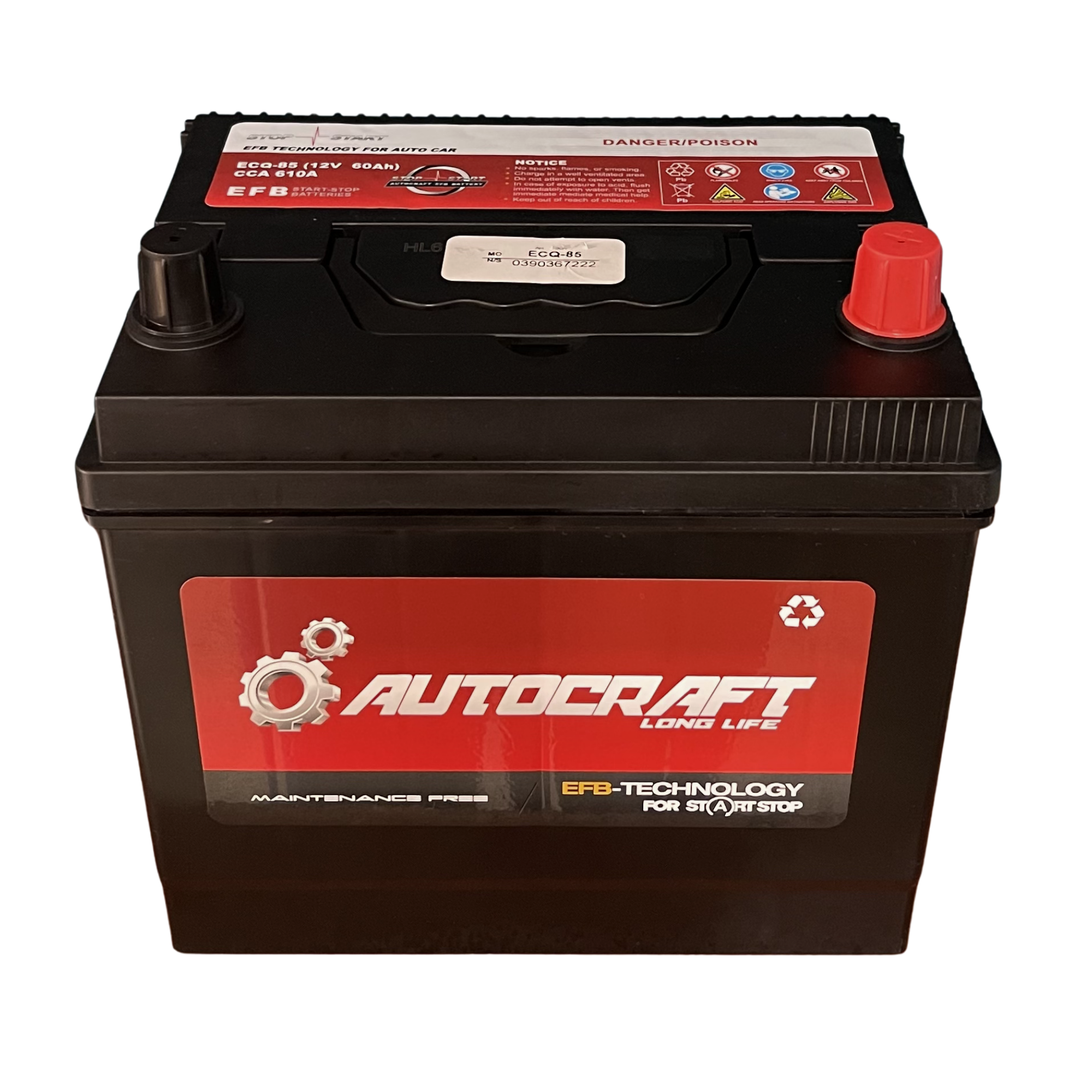 Batería Autocraft EFB ECQ-85 90D23L
