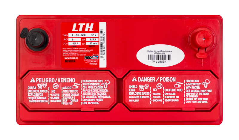 Batería LTH 51R-500 o 51-500